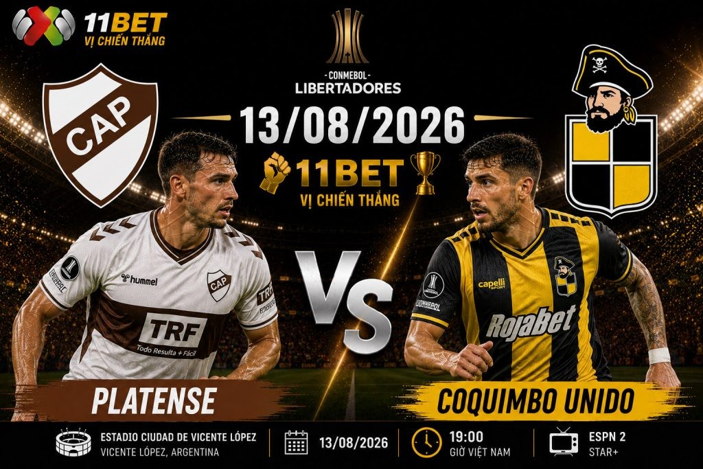 11BET Soi kèo bóng đá Platense vs Coquimbo Unido 05h00 13/08: Chủ nhà chiếm ưu thế?